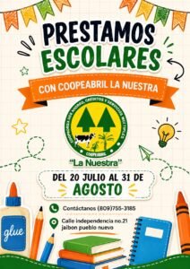 PRESTAMOS ESCOLARES CON COOPEABRIL